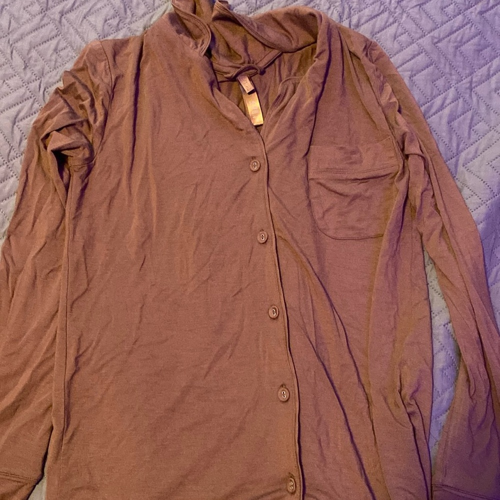 SKIMS Lounge Wear|Size:XXS|Color:Dark Brown